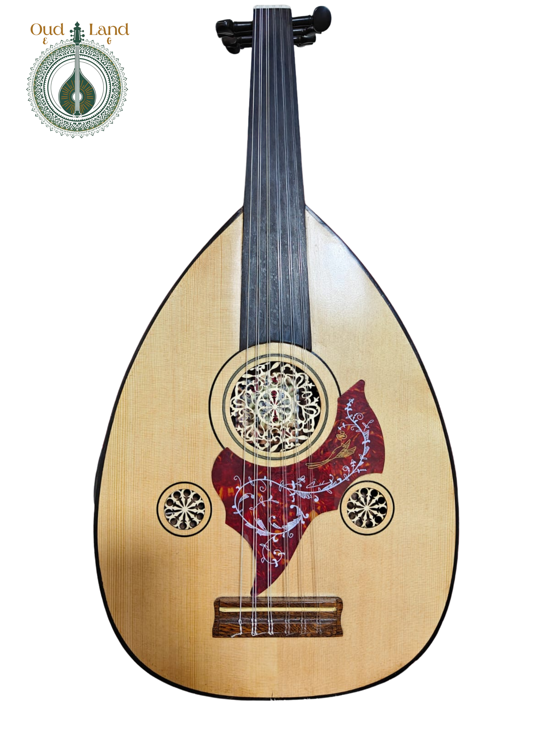 Turkish Oud 1 - Bosphorus Pulse: Hand-Carved One-Piece Turkish Oud (Acoustic-Electric) (002)