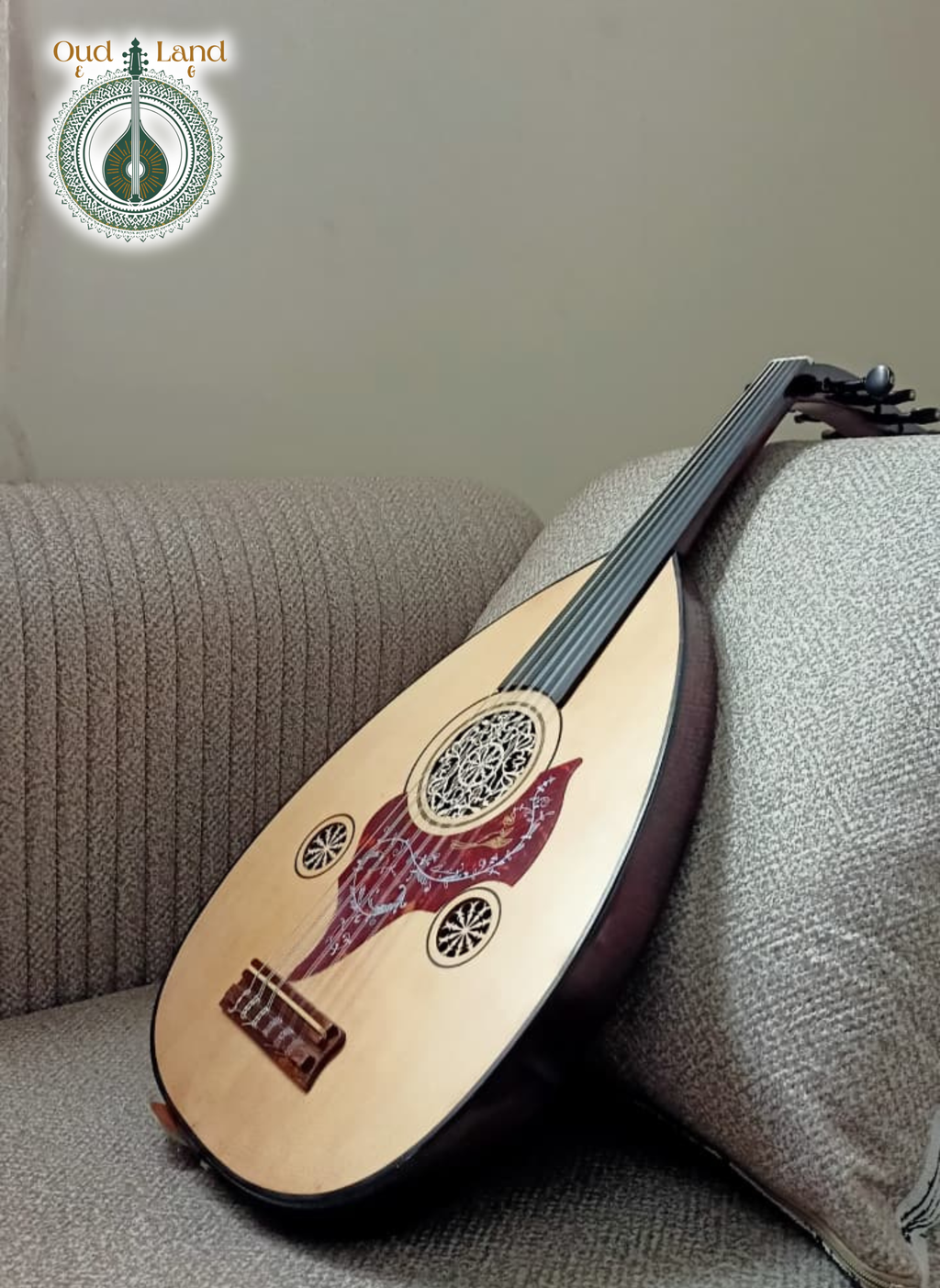 Turkish Oud 1 - Bosphorus Pulse: Hand-Carved One-Piece Turkish Oud (Acoustic-Electric) (002)